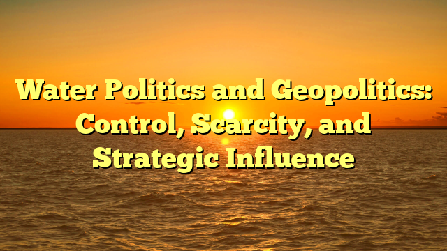 Water Politics and Geopolitics: Control, Scarcity, and Strategic Influence